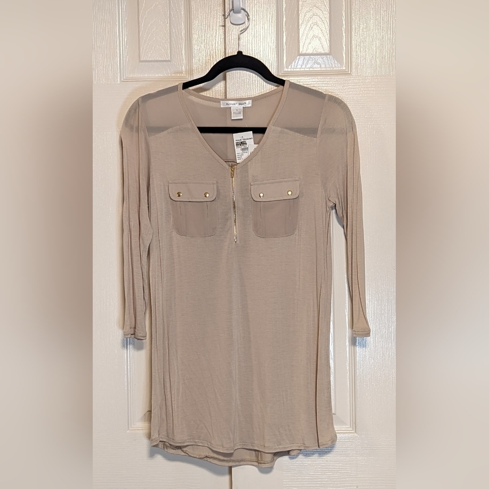 5/$25 August Silk Beige Top